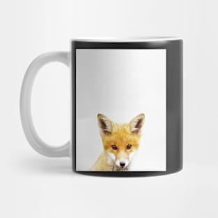 Baby fox print, Nursery, Animal, Kids room, Minimalist, Modern art, Wall art, Woodland Mug